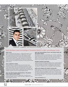 Constantia Fabrics in the News